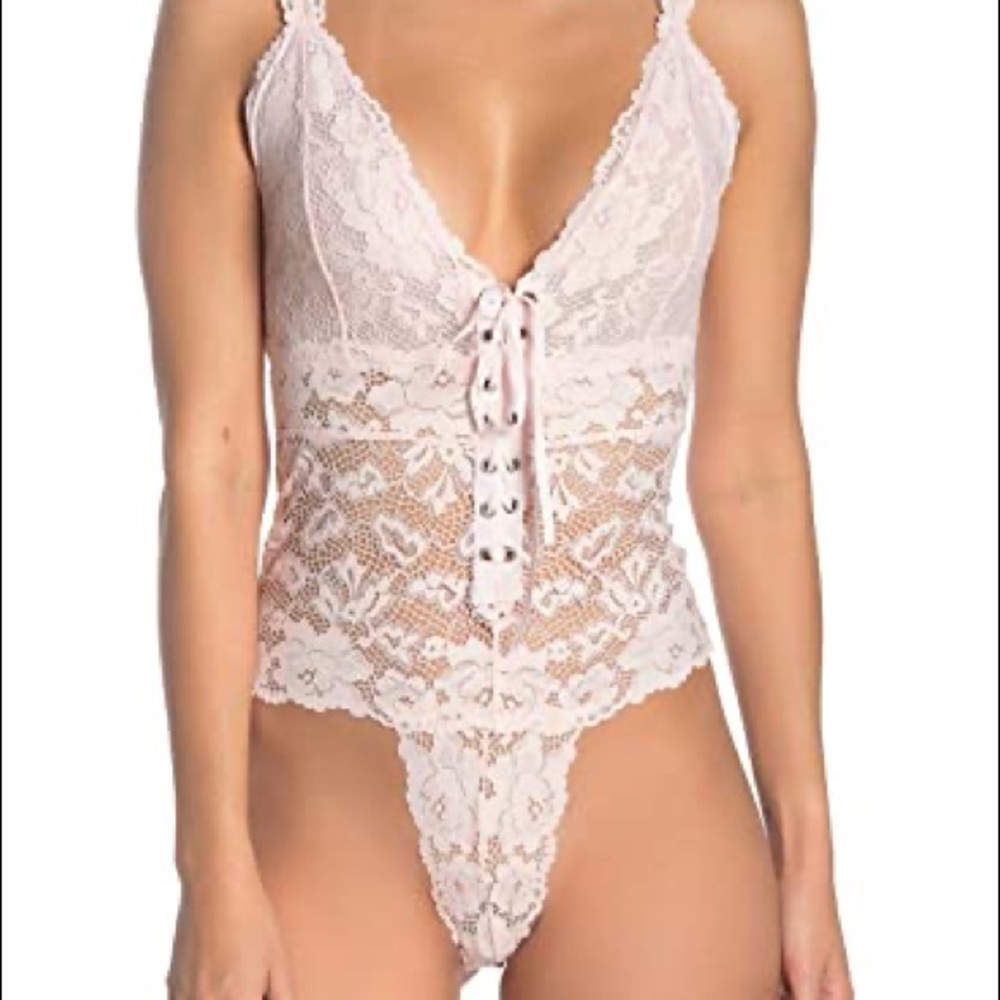 Intimately By Free People | Gazy Eyes Lace-up Bodysuit